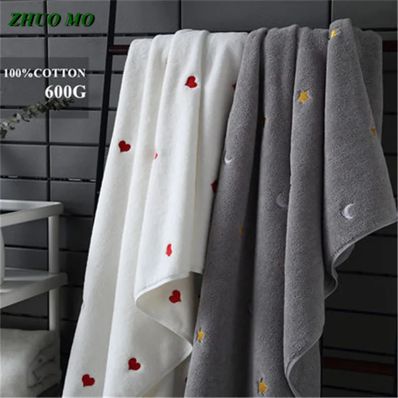 ZHUO MO-Couple Bath Towels, Made of Cotton, Beach Towel, Bathroom Large Sheets, Home Gift for Adults, Luxury Towel, 70x140cm