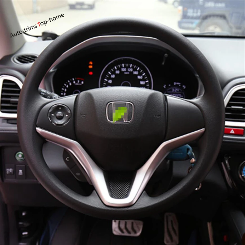 

Yimaautotrims Matte / Carbon Fiber Look Interior Refit Kit Fit For Honda HR-V / Vezel 2014 - 2020 Car Steering Wheel Cover Trim