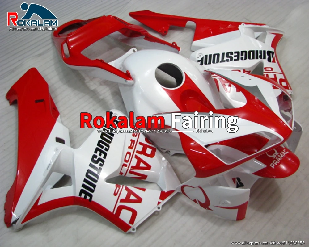 

Motorbike Fairings For Honda CBR600RR F5 04 2004 CBR 600RR F 5 03 2003 Motorcycle Red White Fairing Kit (Injection Molding)