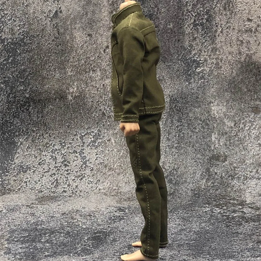 Three-piece Set 5 Colors 1/12 Scale Trendy Men's Clothes Set Jacket Vest Overalls Cargo Pants for  6 inch Male Action Figure