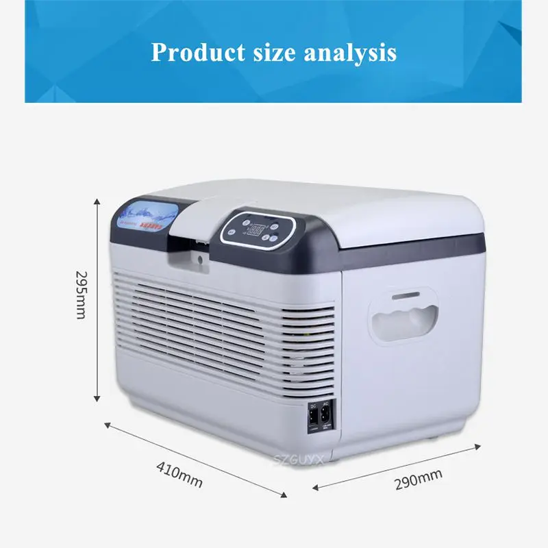 12L รถตู้เย็น72W คอมเพรสเซอร์ Cooler แบบพกพาพร้อมจอแสดงผล LED Cooling & Warming 2วิธีชาร์จสำหรับ Camping