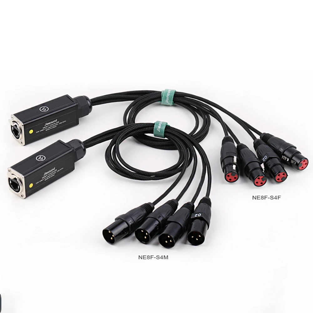 

XLR Audio Snake 4 Channel 3 Pin Multi Network Breakout for Stage and Recording Studio Female&Male Cable