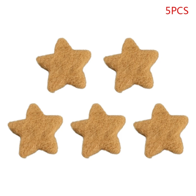 2024 New 5Pcs Newborn Photography Props Baby Wool Felt Stars Photo Shooting Accessories