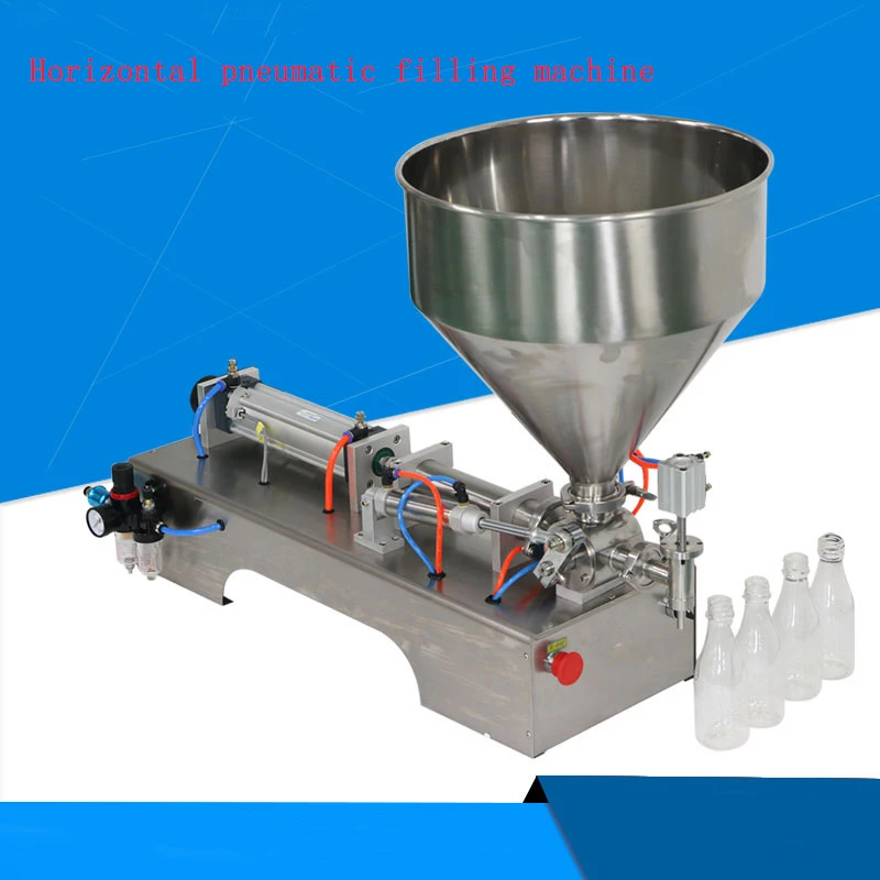 

1PC Automatic Quantitative G1WY Single-head Pneumatic Piston Filler Liquid Horizontal Pneumatic Paste Filling Machine