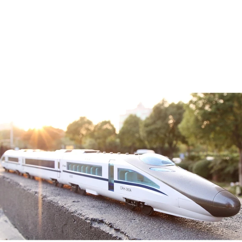 New L115cm Remote Control Train  Simulated Subway High-Speed Train EMU Model With light And Sound RC Train Model