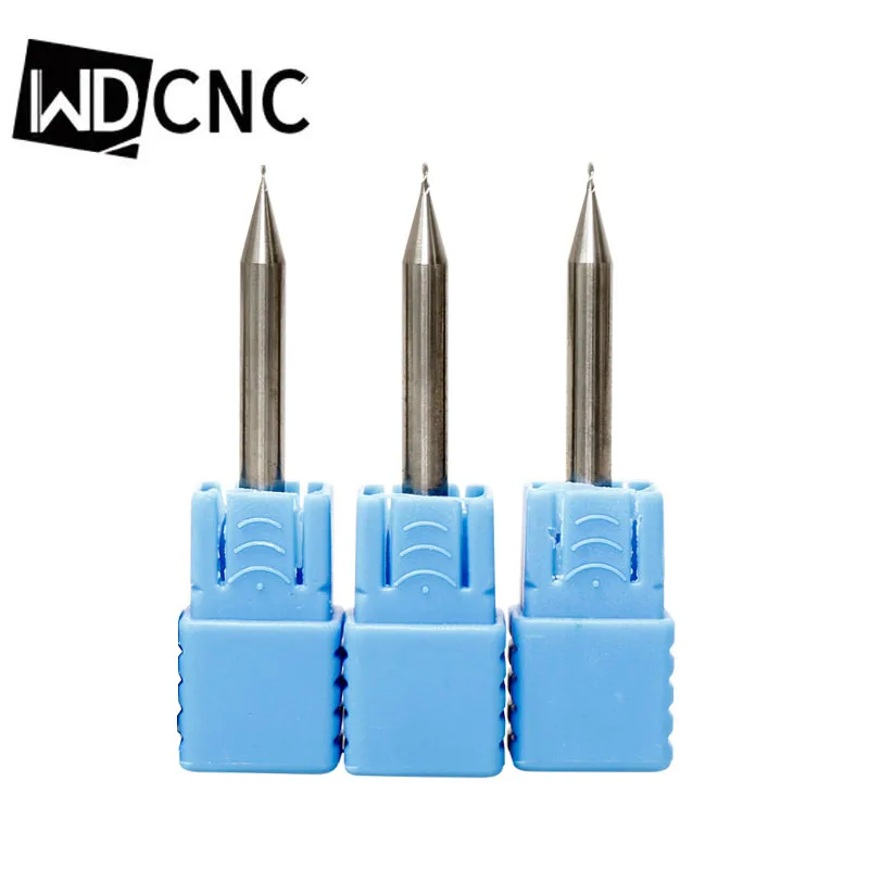 Micro Flat end mill 0.2 0.3 0.4 0.5 0.6 0.7 0.8 0.9mm without coated mini cutting tools for Aluminum Alloy special deep groove