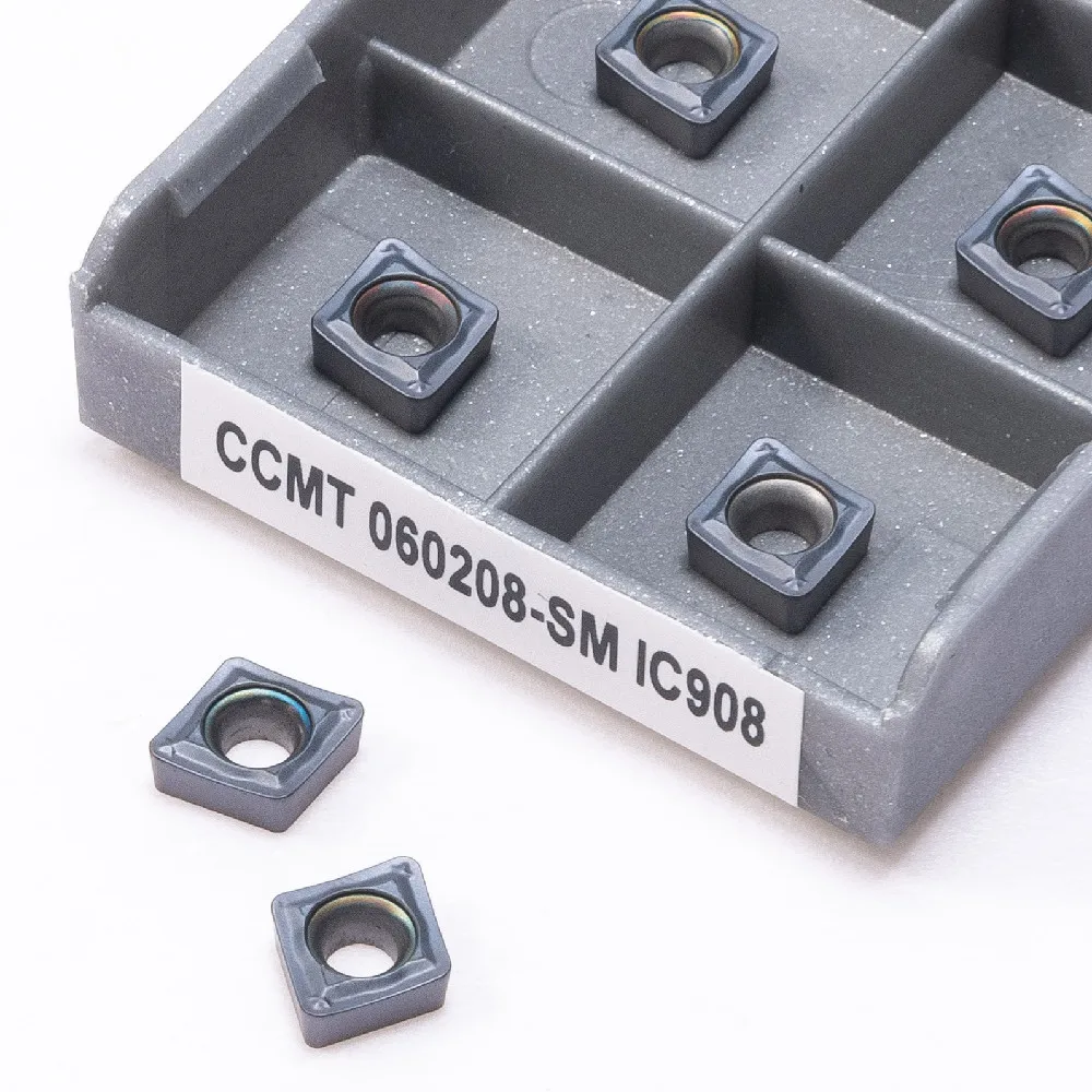CCMT060204 CCMT060208 SM IC907 IC908 карбидный токарный станок с ЧПУ CCMT 060204 060208 IC 907 908 токарный металлический инструмент