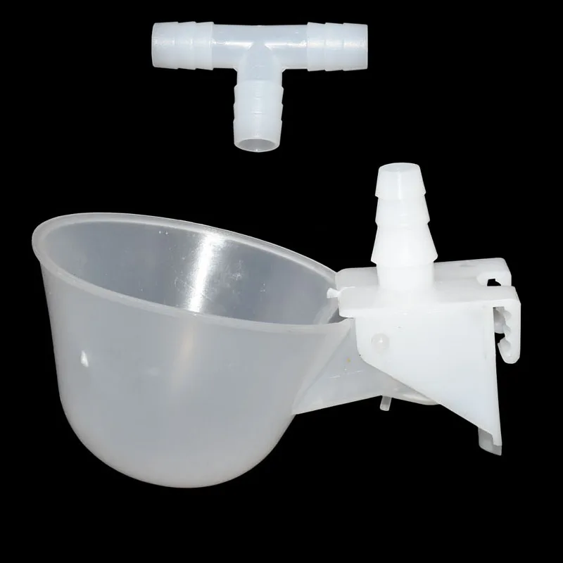 2 pcs 8 mm -12 mm Poultry Automatic Bird Chicken Drinking Cup Plastic Drinking Bowl Pet Farm Animal Feeding Poultry supplies