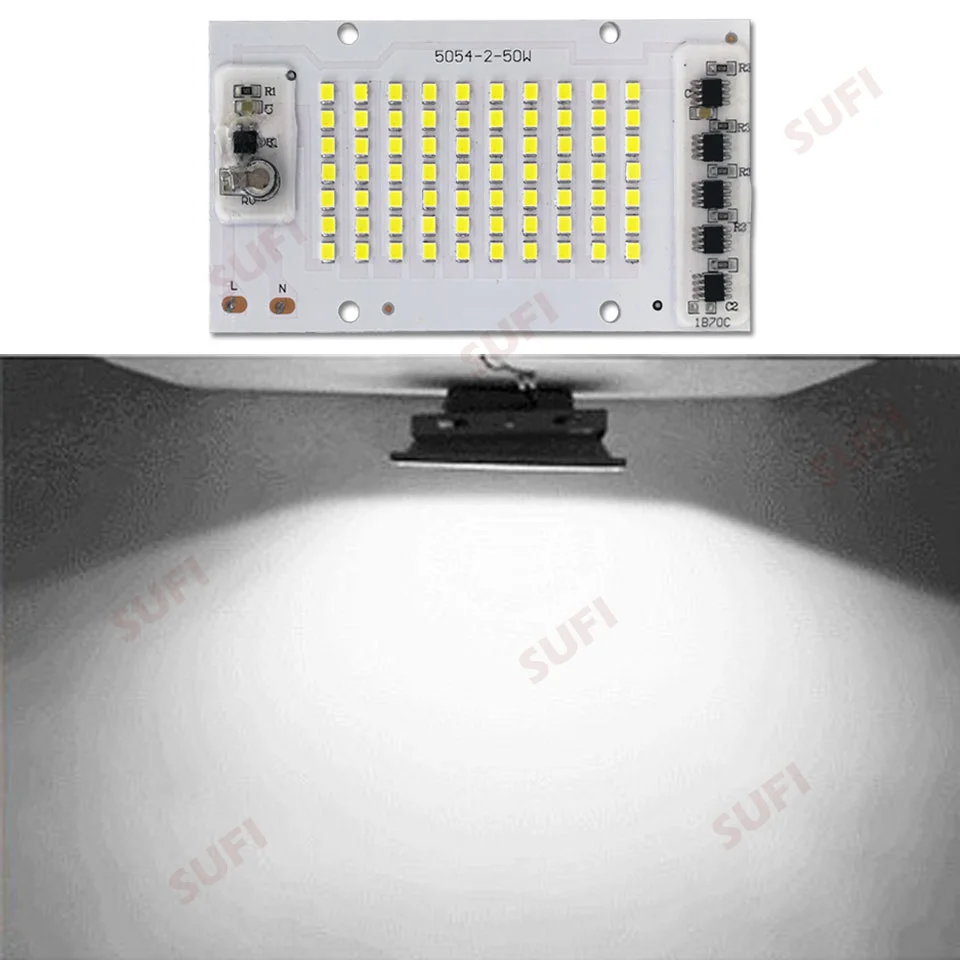 100W AC220V LED Lamp Source SMD2835 Light Beads LED Integrated COB Lamp Chip For Floodlight Outdoor Lighting Spotlight