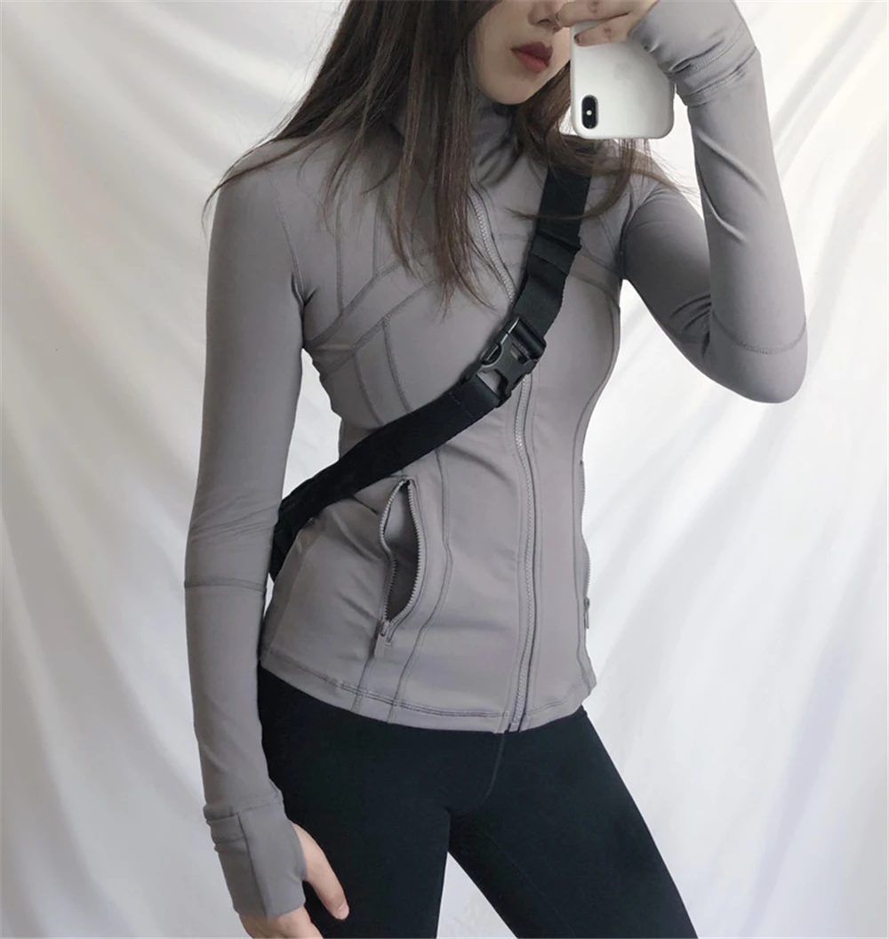 Chándal de mujer Ropa de ciclismo, cortavientos femenino con agujeros para los pulgares, Joggers, chaqueta de gimnasio, ropa deportiva para mujer, 2024