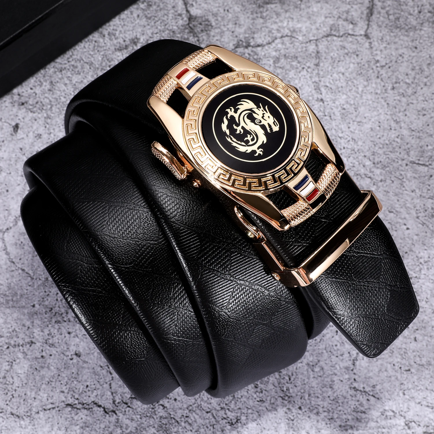 Automatic Buckle Black Belt Men Brand Designer Alloy Automatic Buckle Belts High Quality Belt Cummerbunds Male Strap DiBanGu