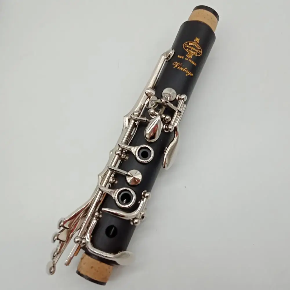 Free Shipping Music Fancier Club Bakelite Bb Clarinets VINTAGE Major Professional Clarinets Silver Plated Keys 17 Keys Mouthpiec