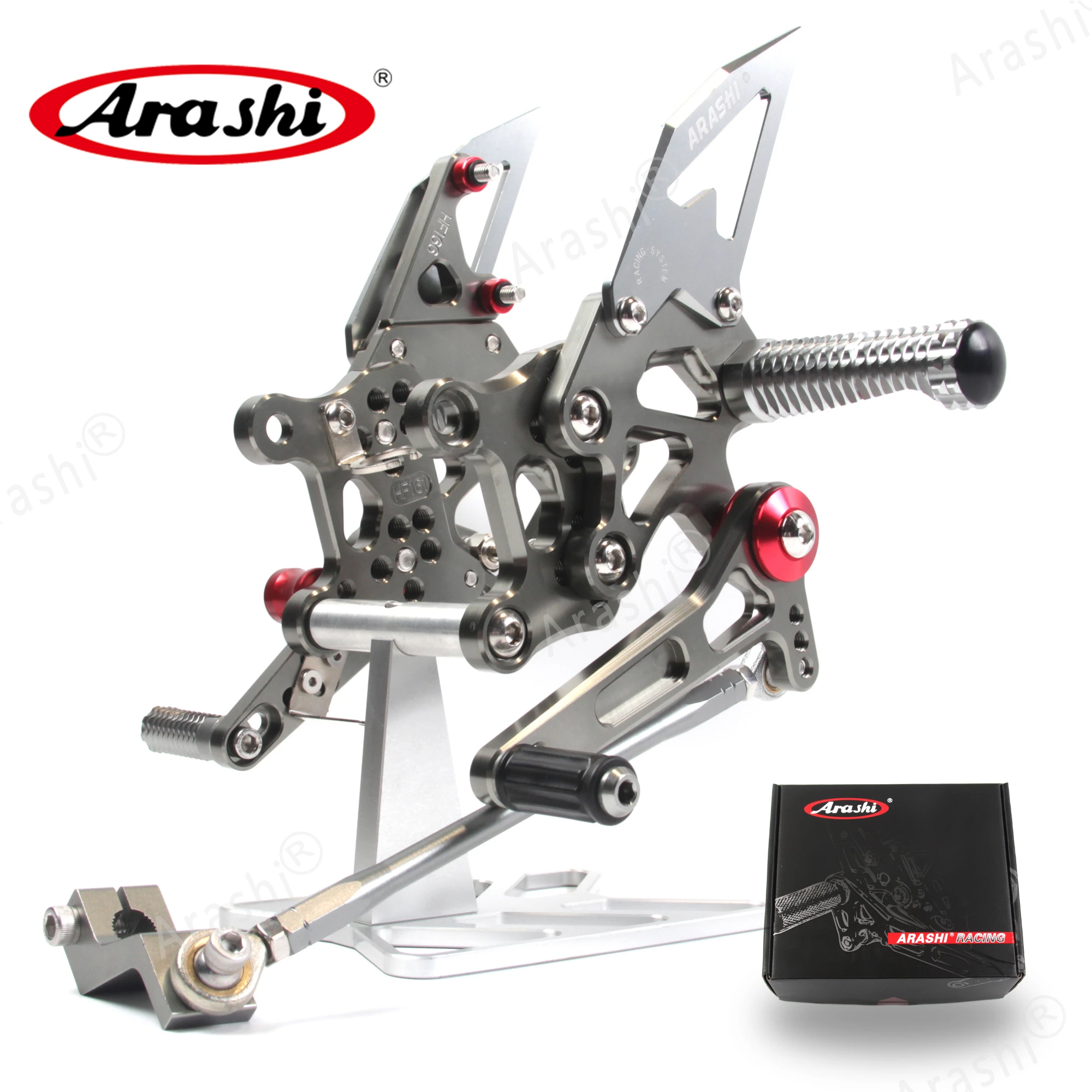 

Arashi 1 Set CNC Adjustable Footrests For APRILIA RSV4 R 2009 2010 2011 2012 Foot Pegs Rider Rearset Footrest Foot Pegs RSV4