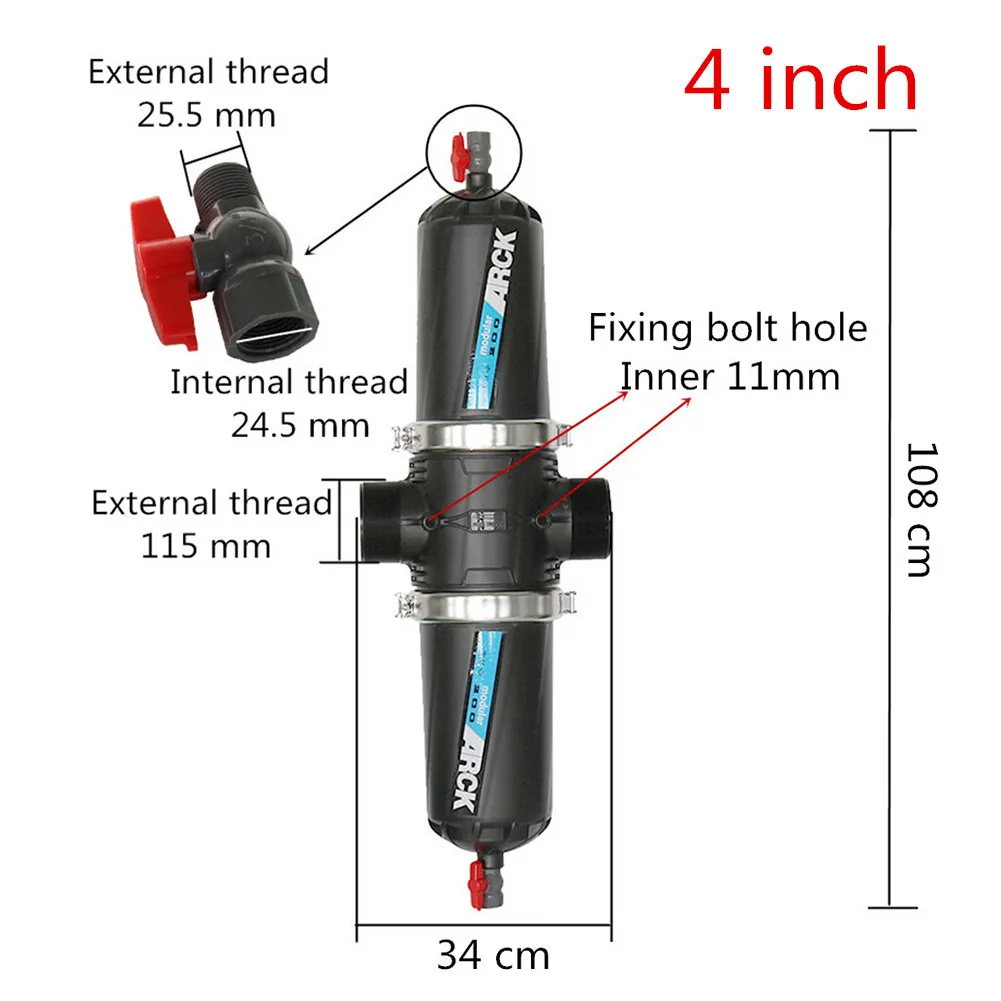 3 Inch/4 Inch 120 Mesh Large Filter With Valve Screen/Disc Optional Garden Drip Irrigation Filter Filtration System Supplies