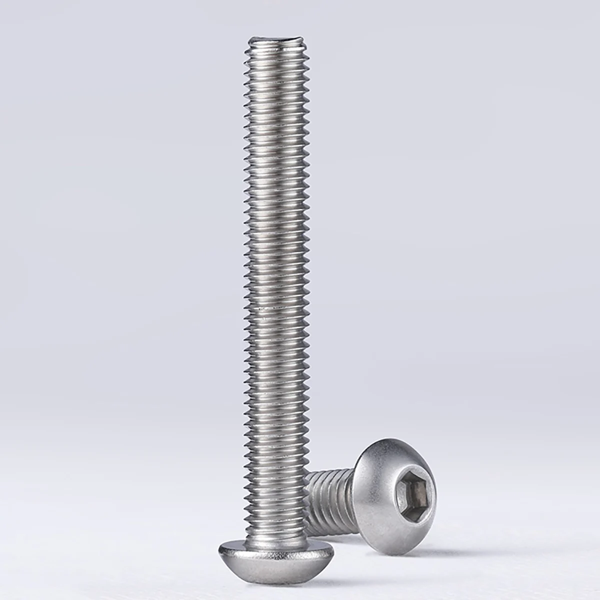 5 pz/lotto UNC Filettatura 1/4"-20, 5/16"- 18 Testa Bottone Bulloni a brugola Viti a esagono incassato A2 304 In Acciaio Inox