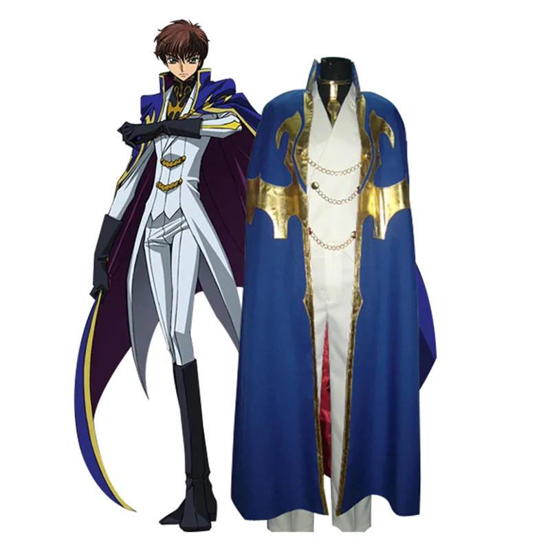 Code Geass R2 Suzaku Kururugi Traje Cosplay