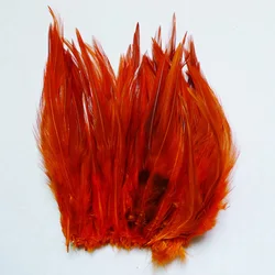 50pcs Orange10-15cm Pheasant Chicken Neck Feathers For DIY Crafts Rooster Plumas Jewelry Wedding Party Earring Shoes Accessories