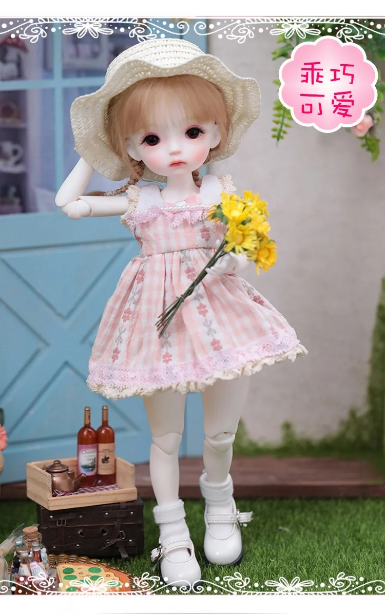 

BJD doll 6 points meat peach genuine SD doll optional clothes wigs shoes anime gifts new products