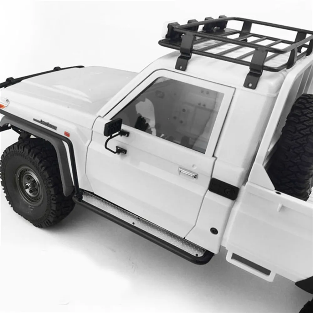 Metal Roof Rack Luggage Carrier with Spotlight for 1/10 ARB RC4WD KILLERBODY LC70 RC Car Body Accessories