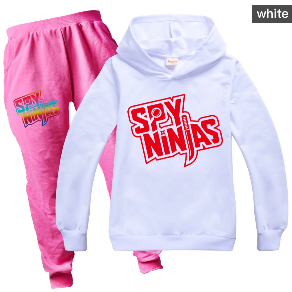 

New Children Clothes SPY NINJAS 3D Games Cartoon Hoodies Sweatshirt Kids Clothes Set Autumn Girls Boys Top+Pants 2Pcs Set 2-16