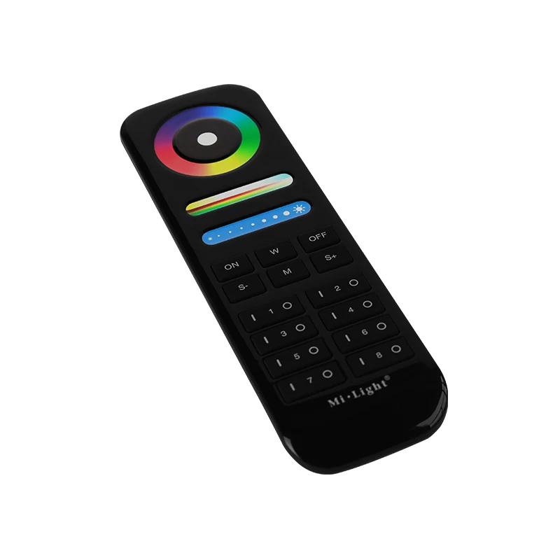 New MiBOXER Black 2.4G Wireless RF Series Remote Control 1/4/8 Zone Button Touch Switch Panel RGBW RGB CCT Brightness Dimmer