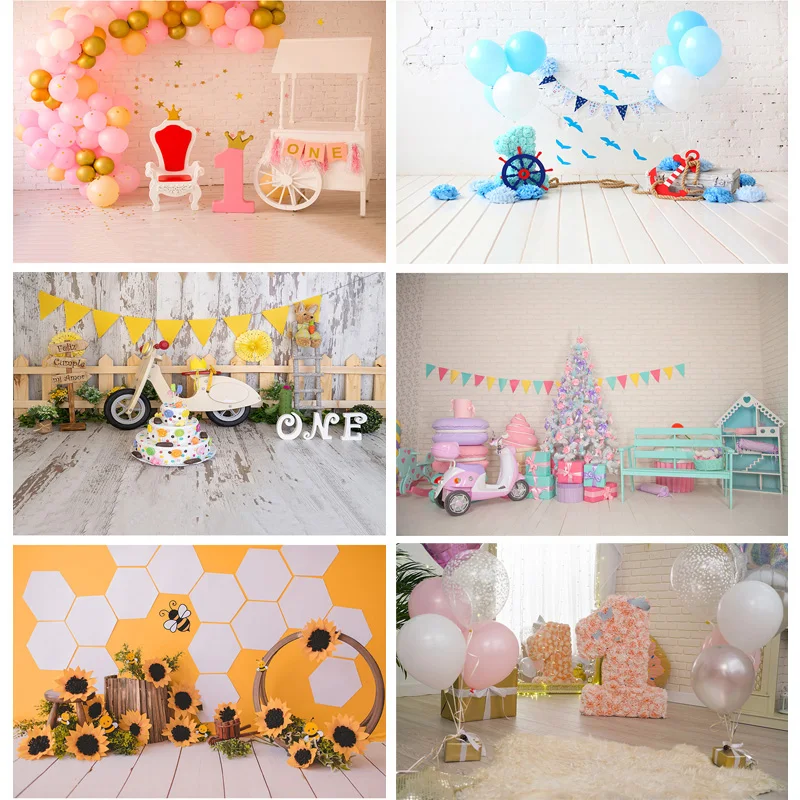 

Children Birthday Photography Backdrops Baby Newborn Portrait Photo Background Party Studio Photocalls Props ET-39