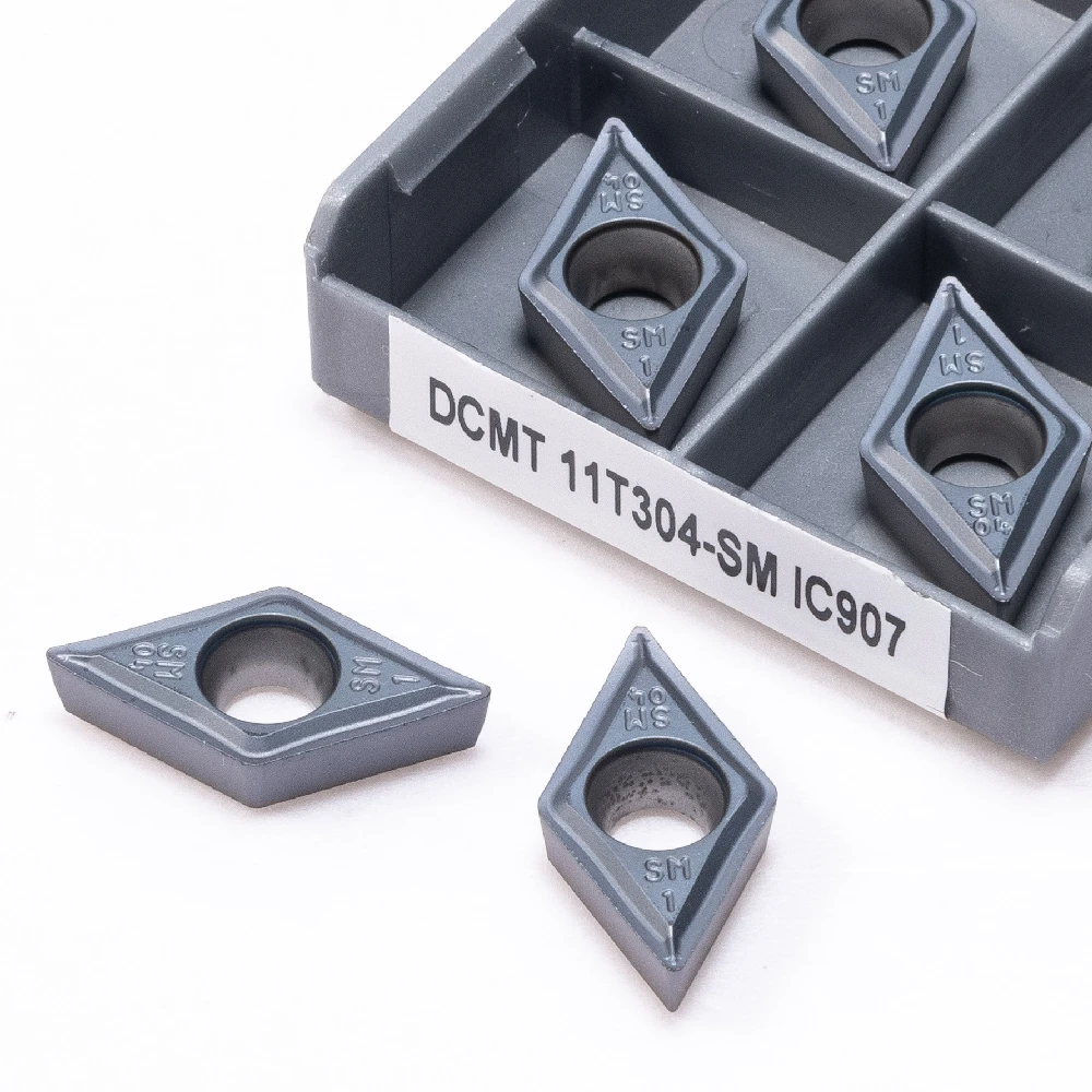 Высококачественные DCMT 11T304 11T308 CNC оригинальные наружные Токарные Вставки DCMT11T304 DCMT11T308 SM IC907 IC908 лезвие из твердого сплава