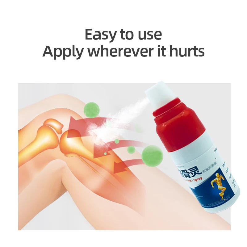 Pain Relief Spray Treatment For Rheumatic Arthralgia,Muscle Pain,Stasis,Shoulder,Neck Lumbar Injure Self-Heating Medical Plaster