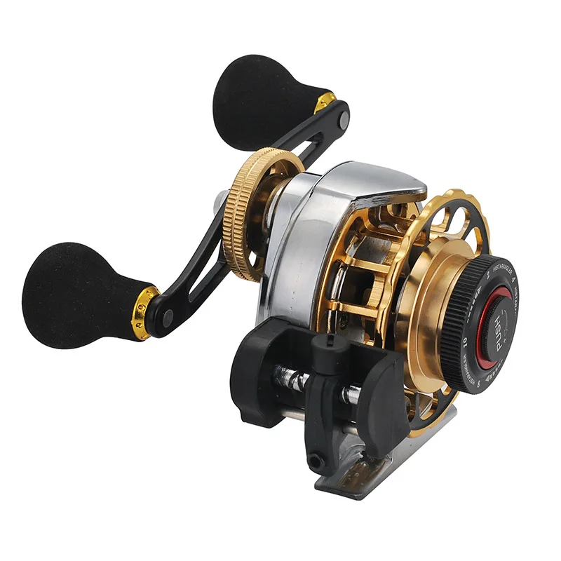 3.6:1 Gear Ratio BB All Metal Fishing Reels Left / Right Hand Handle Front Raft Wheel Pesca Winter Ice Fishing Supplies