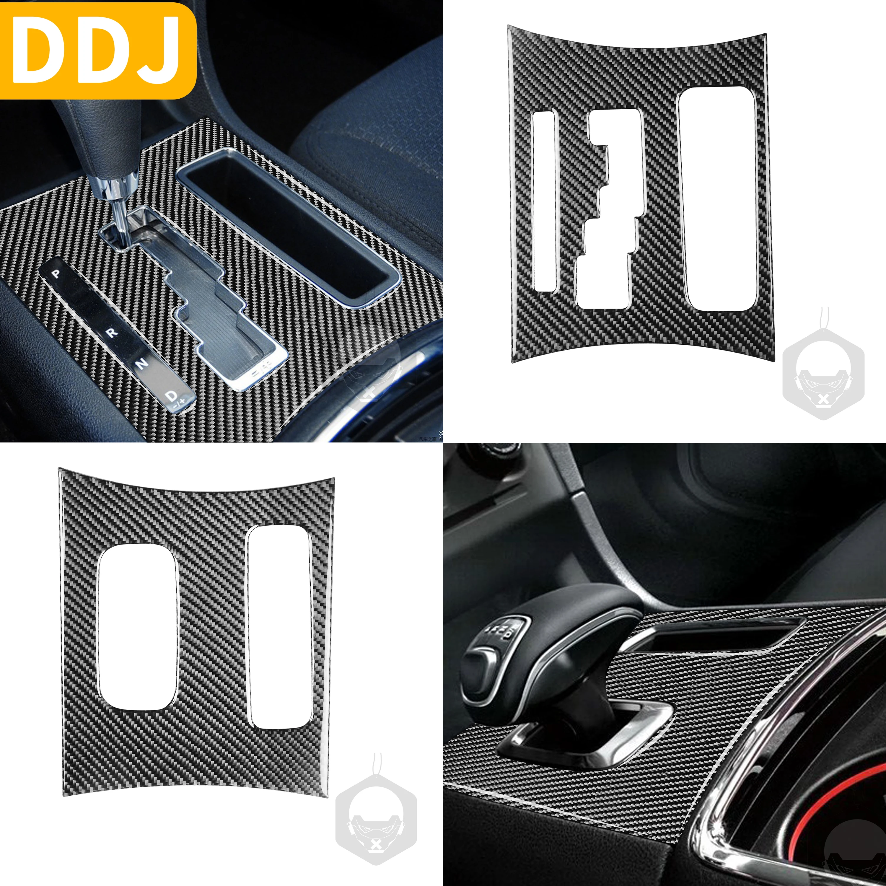 

For Dodge Charger Carbon Fiber Stickers 2011-2014 LD SXT SRT8 Auto Transmission Gear Box Panel Cover Interior Car Accessories