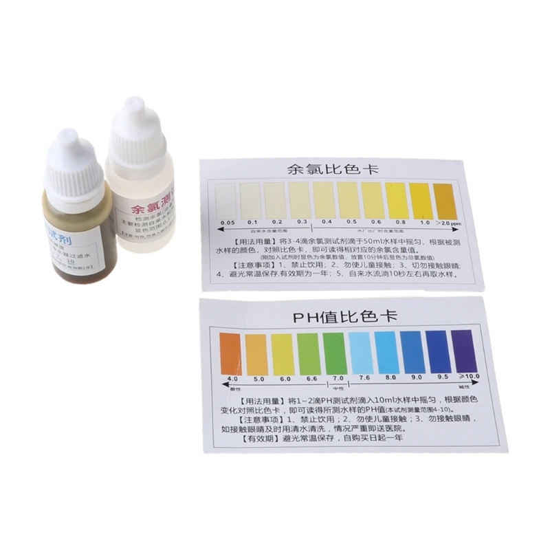 Chlorine PH Water Quality Test Kit with Test Card for Home Tap and Well Water Detect Filtered Water of Water Purifier