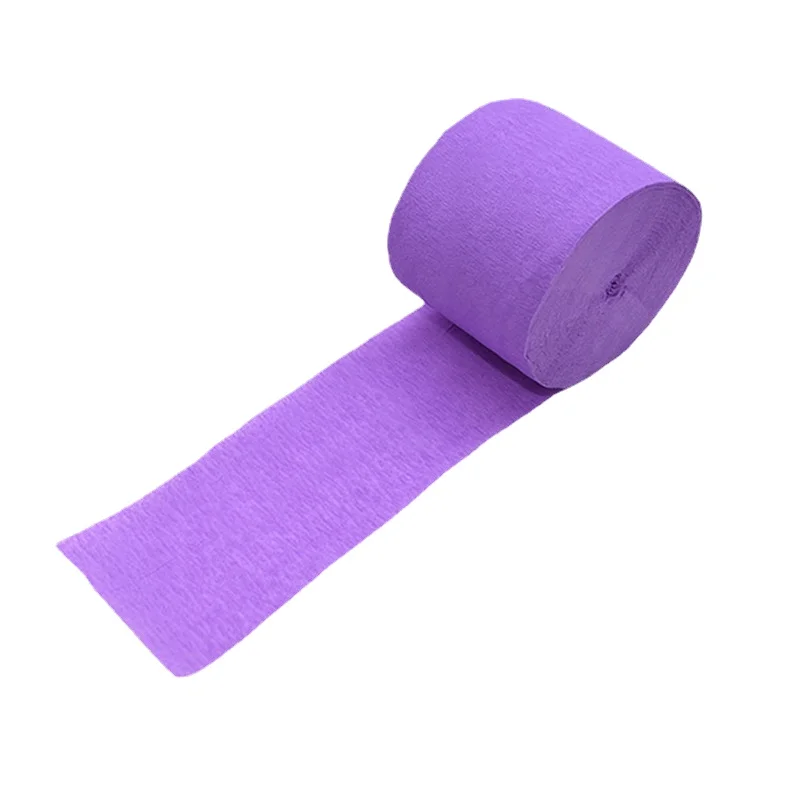 45mm 25meter Länge Crepe Papier Streamer Rolle Bunting DIY Papier Girlande Fotografie Kulissen für Hochzeit Geburtstag Party Decor – Detail 21
