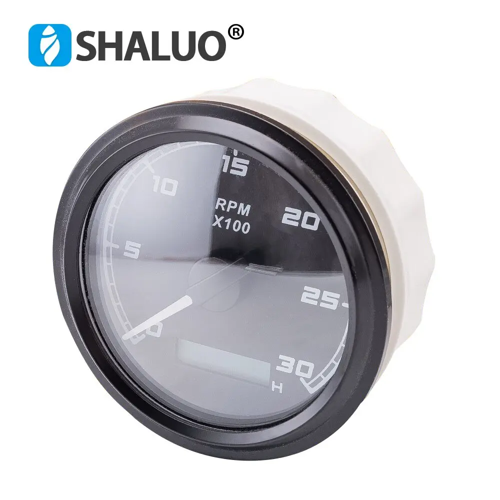 

85MM Generator Control panel RPM Hour Speed meter LCD Display Mechanical Diesel Engine Digital Tachometer Gauge DC12V 24V