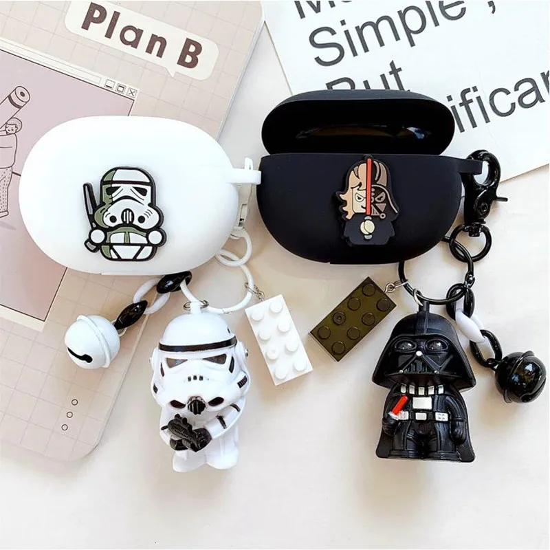 Star Wars Earphone Case Cover For Beats Studio Buds Soft Silicone Wireless Bluetooth Headphone Protective Case With Keychain