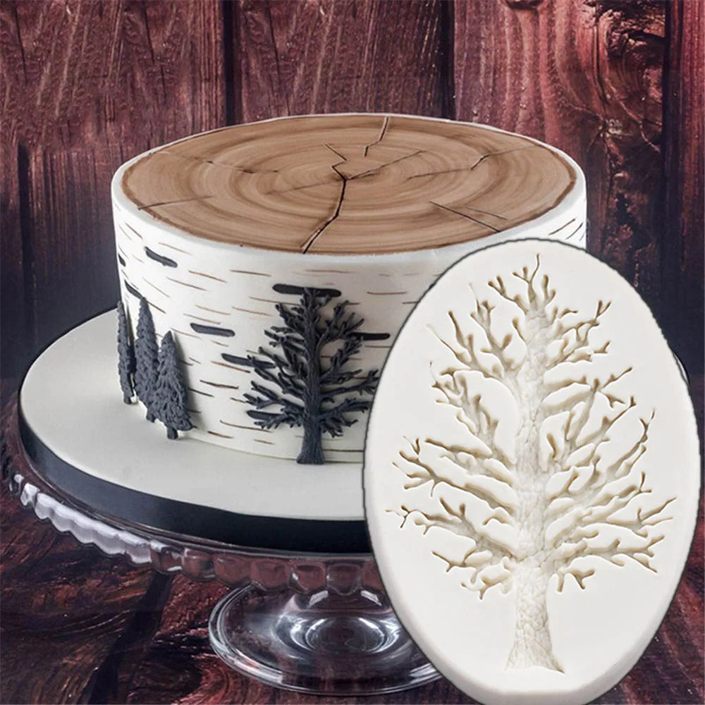 Tree Branches Silicone Mold Cake Lace Decoration Supplies DIY Chocolate Pastry Dessert Fondant Moulds Resin Kitchen Baking Tool