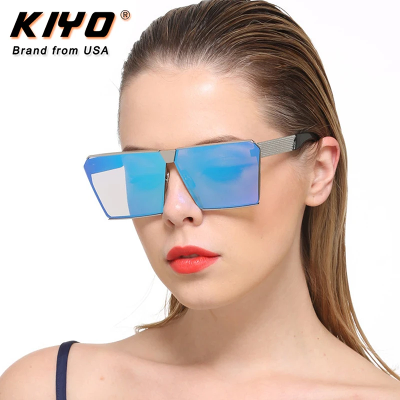 KIYO Brand 2020 New Women Square Polarized Sunglasses Metal Classic Sun Glasses High Quality UV400 Driving Eyewear 0019