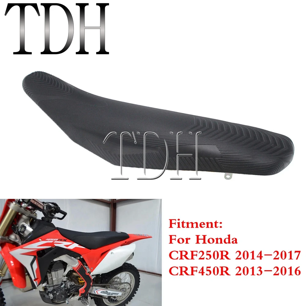 Black Motorcycle Soft Cushion Dirt Pit Bike Foam Seat Saddle For Honda CRF250R CRF450R CRF 250 450 R 2013-2017