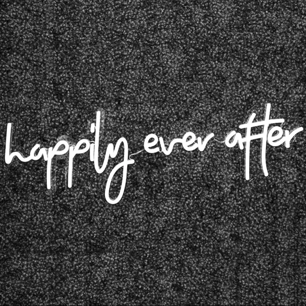 Happily Ever After Custom Neon Sign/ Handmade Neon Sign/ Neon Sign Custom/ LED Neon Sign/ Wall Decor/ Custom Neon Sign/ Neon