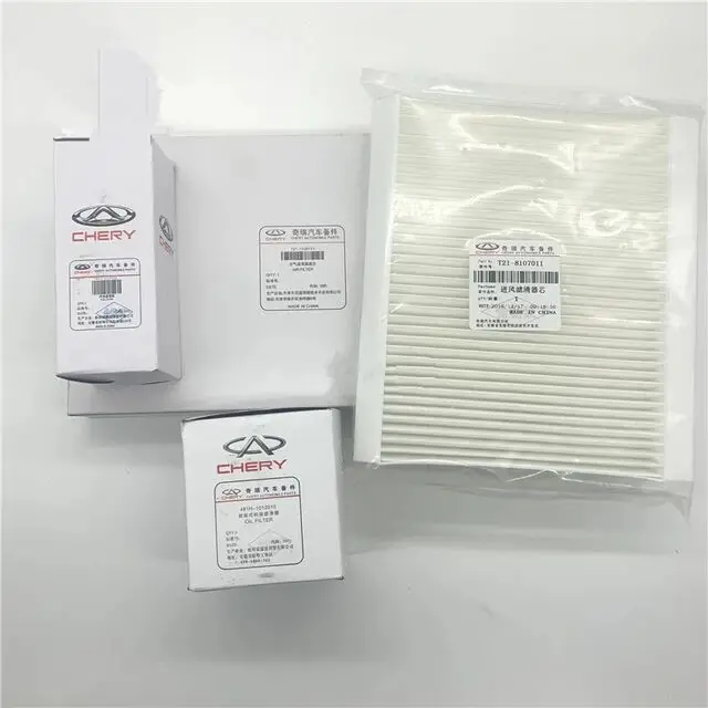 Filter Sets For Chery Tiggo 5 Air Filter&Oil Filter&Carbin Filter&Fuel Filter T21-1109111AB/480-1012010 1.5T/2.0L