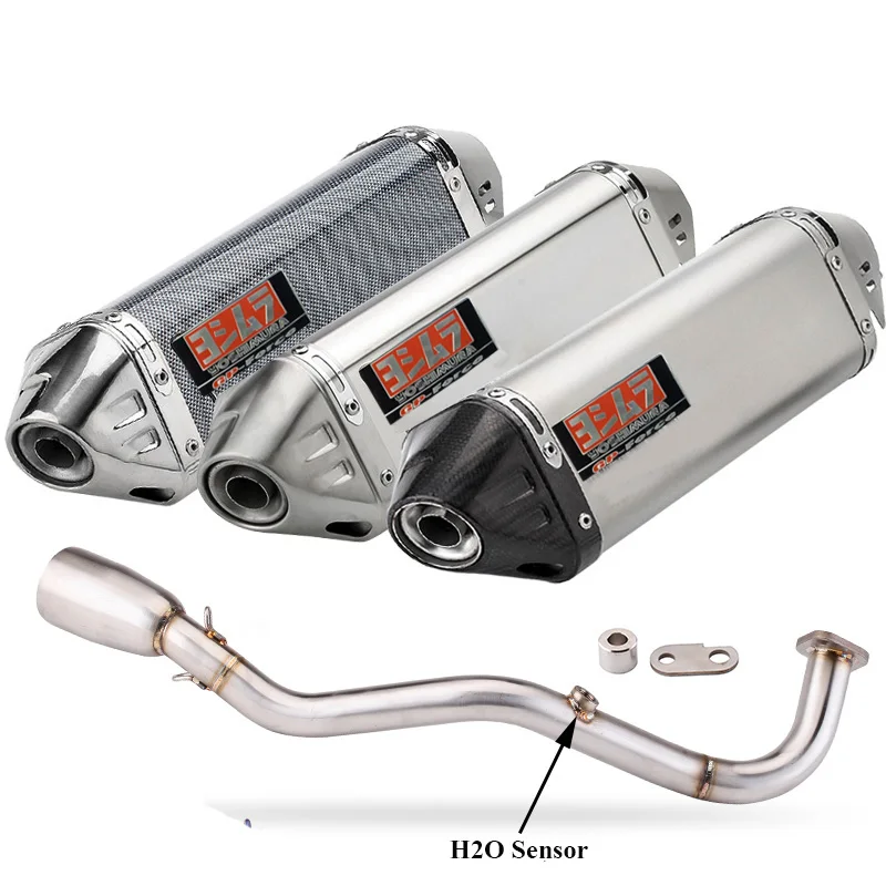 Motorcycle Exhaust Muffler Full System Yoshimura GP Carbon Escape Moto Slip on For Yamaha NMAX 125 155 NMAX125 NMAX155 2020 2021