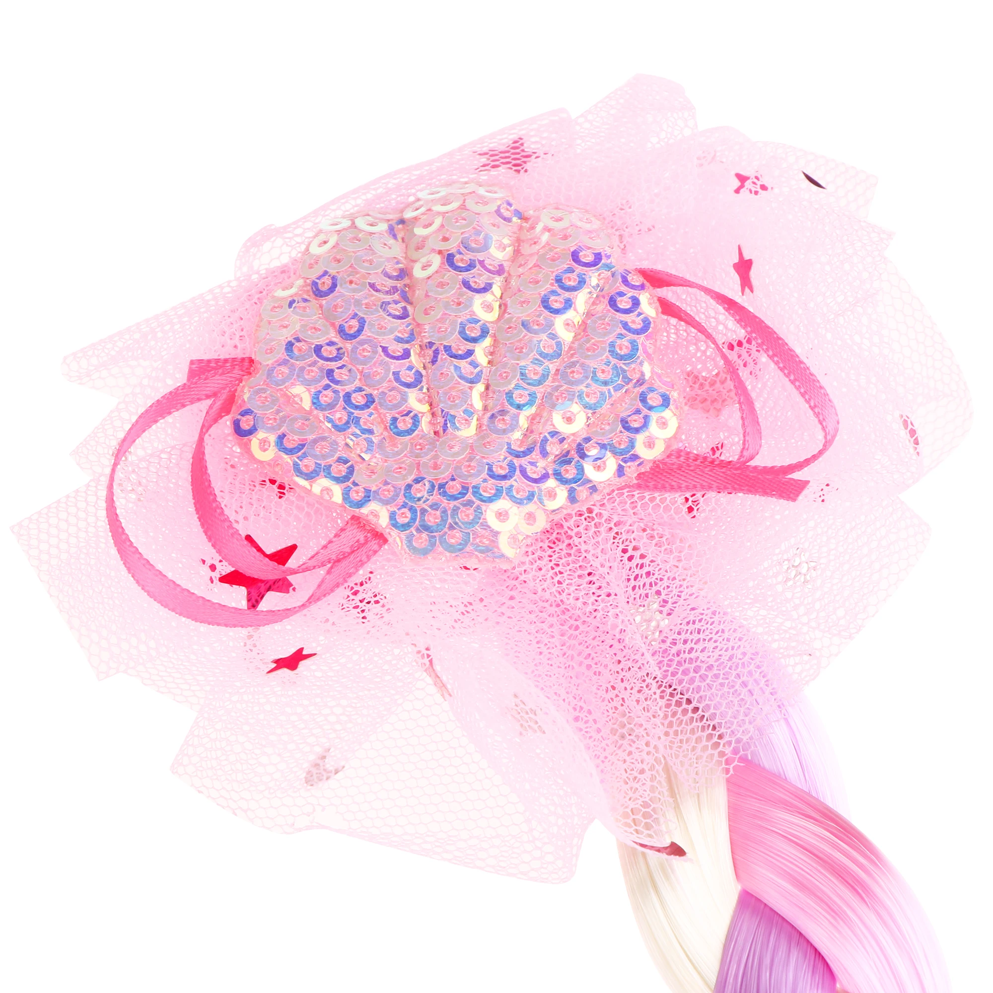 1PCs Girls Cute Cartoon Braid Rubber Bands Headband Children Ponytail Holder Fashion Bow Butterfly Colorful Hair Accessories