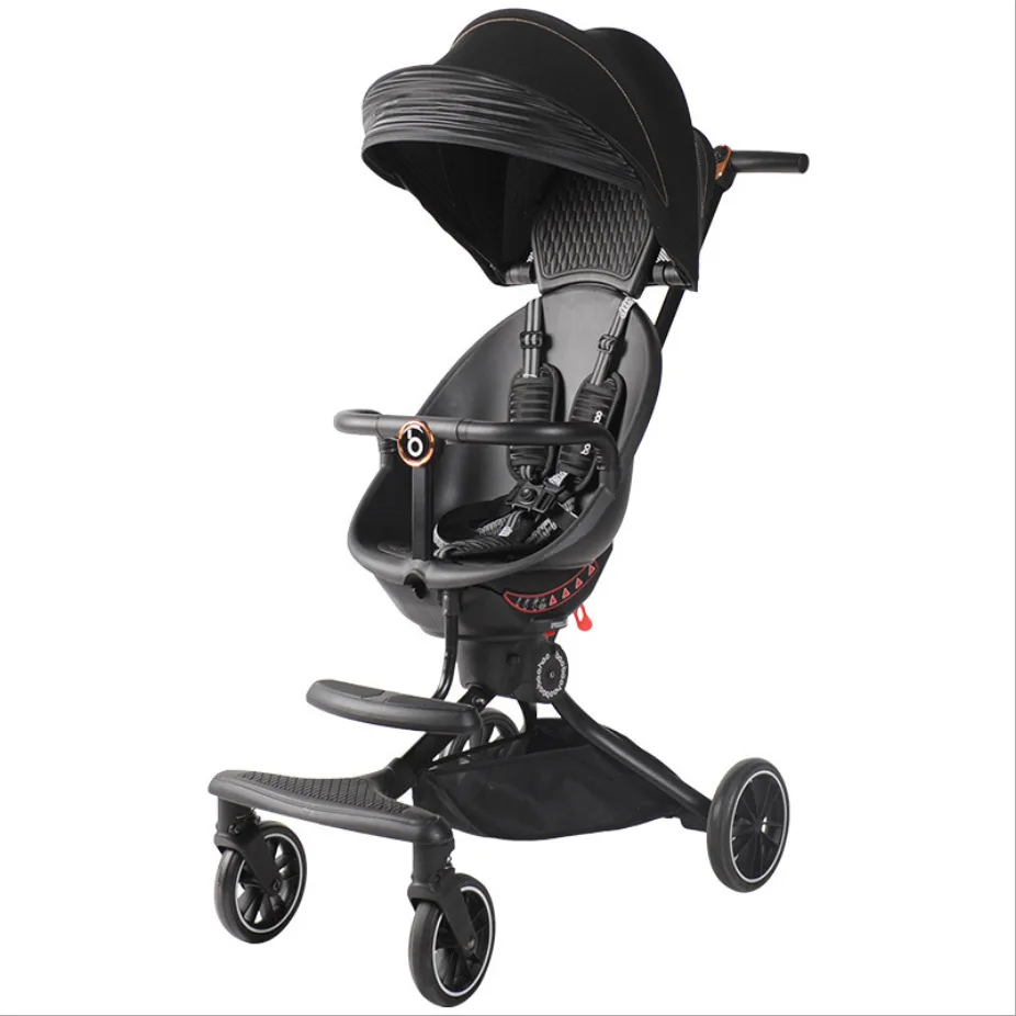 

Baby Hao V8 Baby Walker Artifact Folding Baby Stroller Can Sit Recumbent Portable Two-way High Landscape Baby Walker Artifact