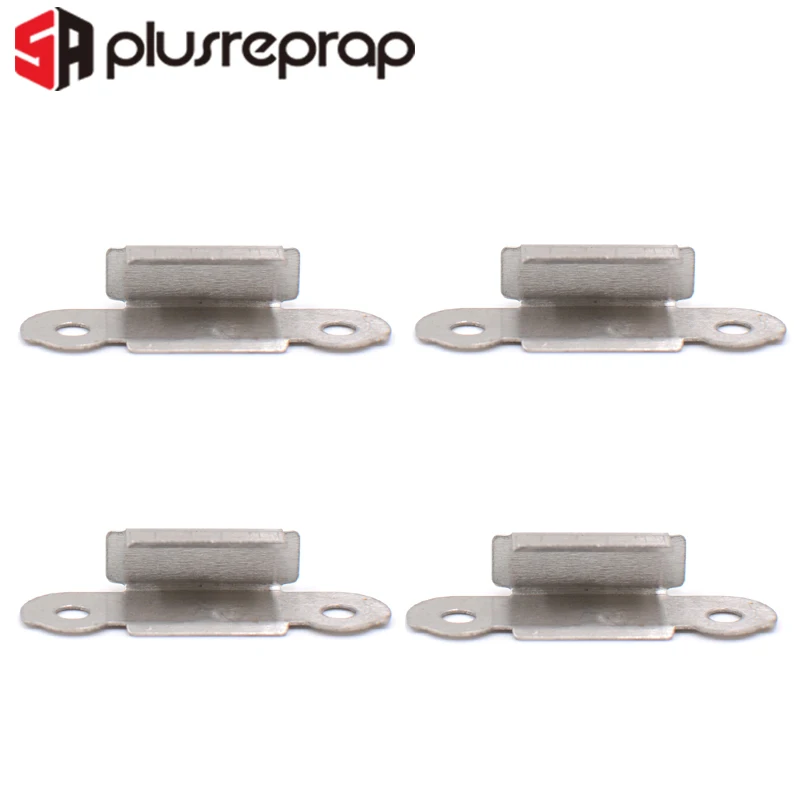 4PCS Stainless Steel Heated Bed Clip Clamp for 3D Printer Build Platform Glass Retainer