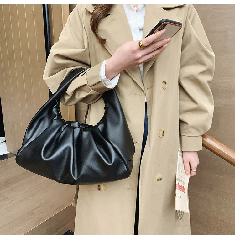 European and American style folds underarm bag 2021 new niche fashion handbag cloud bag