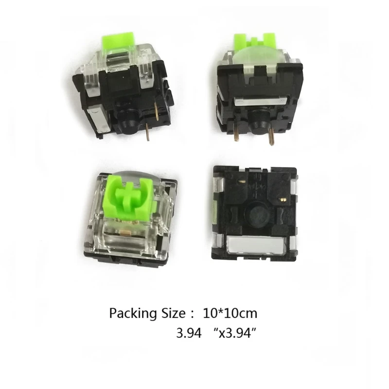 4 ชิ้นสีเขียว RGB SMD สวิทช์ 3 พินสําหรับ V3 Gaming คีย์บอร์ดสวิทช์ Cherry MX Gateron Switches