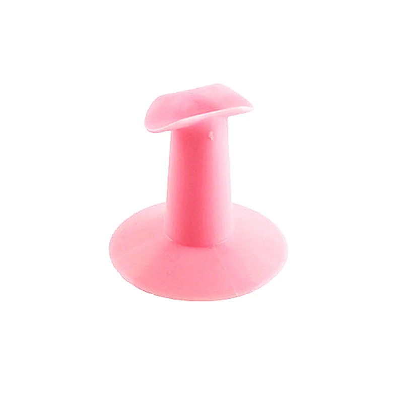 Nail art Finger Steht Kunststoff Rosa Rest Halter Professionelle Gel Polnisch Malerei Training Tools Praxis für Nagel Design T0115