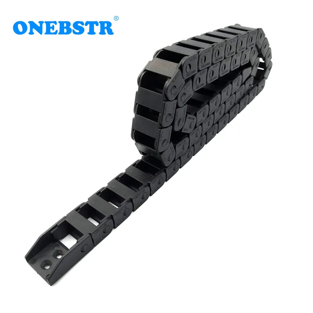 JFLO 1Meter 10x10 10x15 10x20 Wire Carrier Cable Drag Chain Bridge Non-opening With End Connectors Tanks Towline Free Shipping