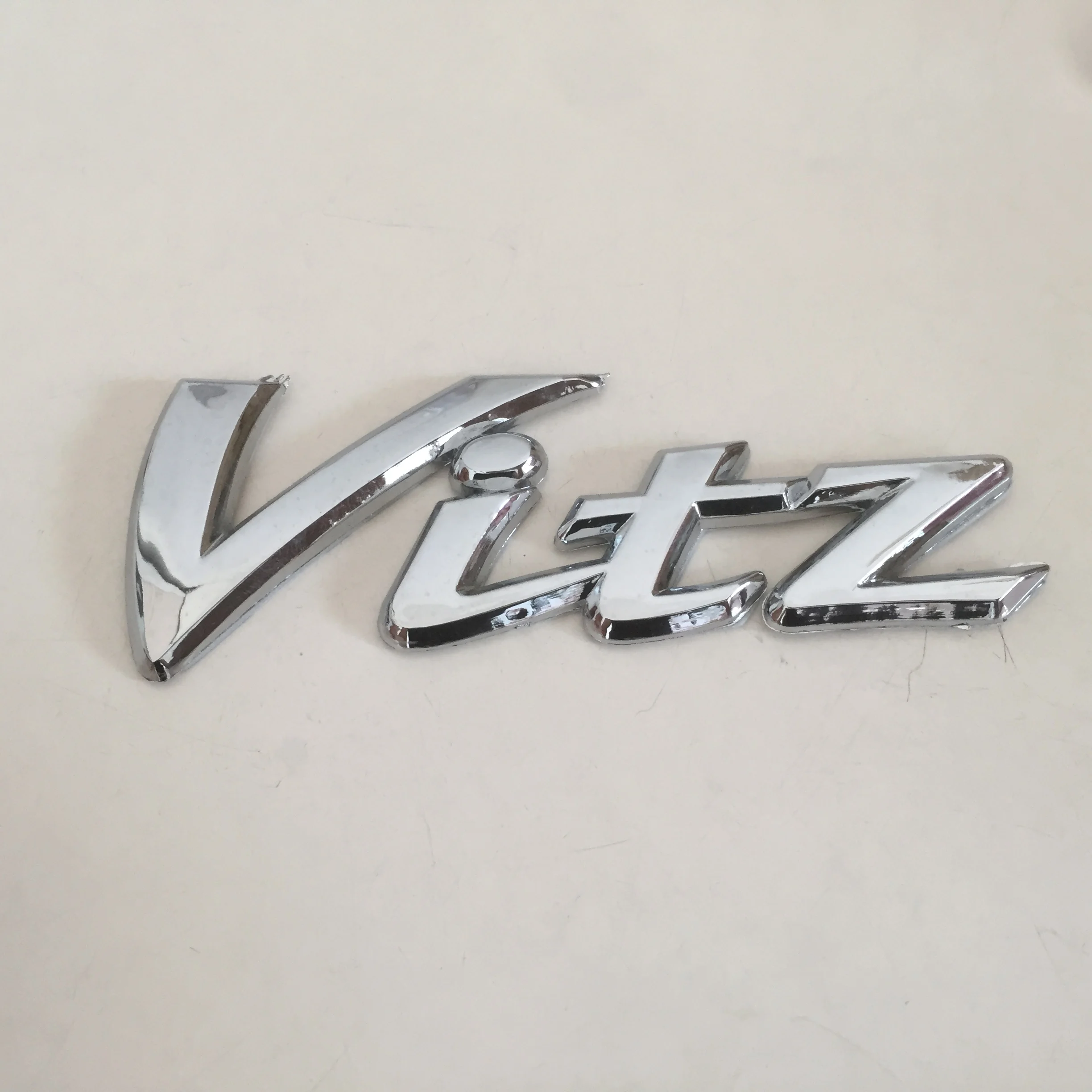 1pcs 3D ABS Vitz car Letter Rear Tail trunk Decals Emblem badge sticker Decal Car styling auto Accessories