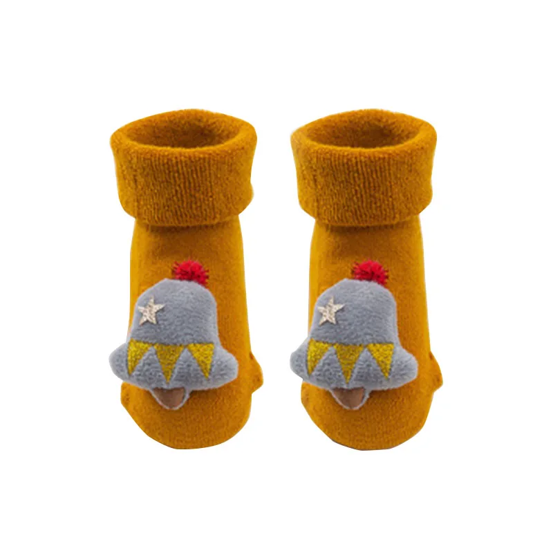 Baby Winter Deer Christmas Socks Infant Cotton Anti Slip Warmer Sock Shoes Red Santa Claus Stocking Clothes for Toddler Newborn