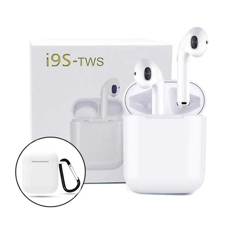 Auriculares i7s i9s TWS, inalámbricos por Bluetooth, auriculares internos portátiles para Apple iPad, auriculares inalámbricos y estuche de carga